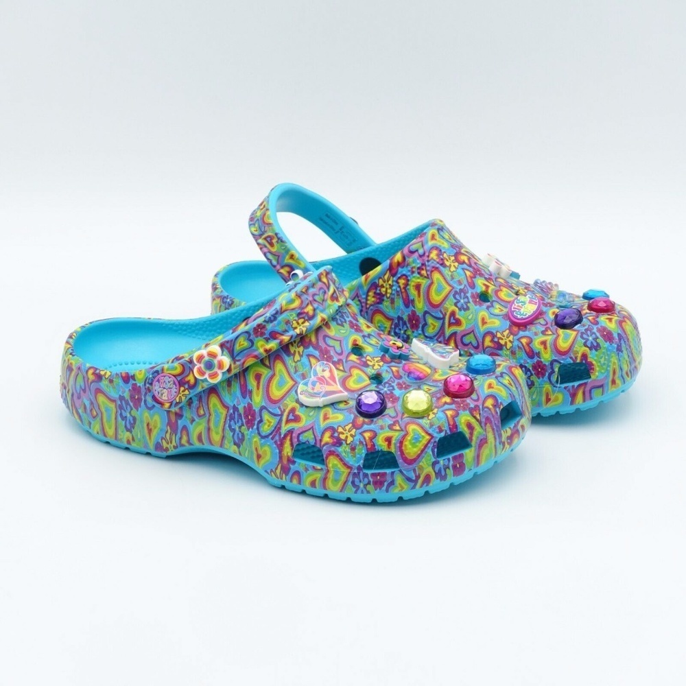 NEW Crocs Lisa Frank Clogs 207737-4SM Multi
